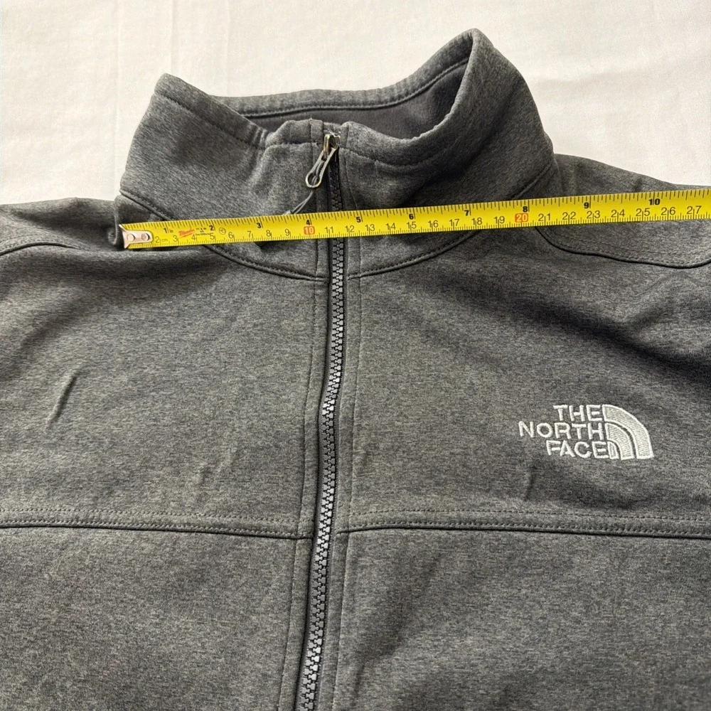The North Face Windwall Jacket Gray Full Zip Softshell Coat Mens Sz Medium‎ Fit